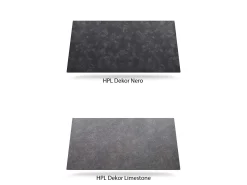 HPL Gartentisch Bergamo 278x100cm Edelstahl anthrazit