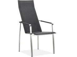 Jazz Verstellsessel hoch stapelbar Edelstahl softex coal