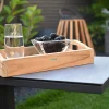 Kleines Teakholz Tablett Materam 34x24cm