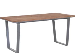 Kufen Gartentisch Volterra Teakholz Edelstahl graphit