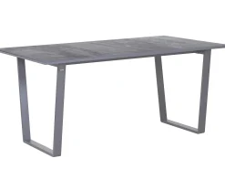 Kufentisch Serie Volterra New Superstone Edelstahl graphit
