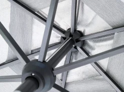 Kurbel Sonnenschirm Easy-Allround Ø270cm anthrazit/hellgrau meliert