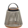 LED Solarleuchte Aurora konisch Alu Rope Ø34x37cm