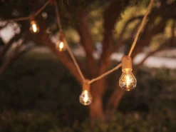Lichterkette Allegra Solar & Akku 10 LED Birnen 800cm