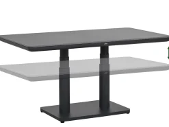 Lifttisch Fairfield 140x80cm Alu sintered stone