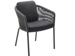 Loop Dining Sessel Alu anthracite String-Flex anthracite