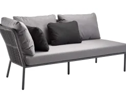 Loop Lounge Recamiere rechts Alu anthracite String-Flex anthracite