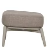 Lounge Fußhocker Marbella Alu graubeige