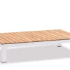 Lounge Möbel Set Katamaran Alu Teak 5-teilige Ecklounge white