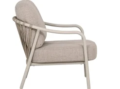 Loungesessel Ronda Alu Rope graubeige