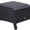 Loungeset Chalet 5-teilig multifunktional Alu Geflecht mix-grey