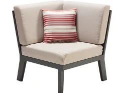 Loungeset Ecke Regency 5-teilig Alu-Teak