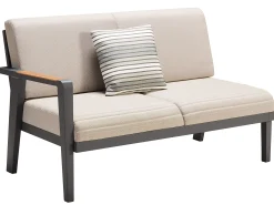 Loungeset Ecke Regency 5-teilig Alu-Teak