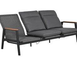 Loungeset Fairfield 5-teilig multifunktional Aluminium Rope Teak