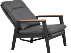 Loungeset Fairfield 4-teilig verstellbar Aluminium Rope Teak