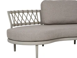 Loungeset Ronda 3-teilig Alu Rope graubeige