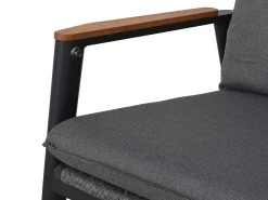 Lounge Set Sessel verstellbar Hocker Fairfield Alu Rope Teak