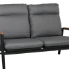 Loungesofa 2-Sitzer verstellbar Savoy Aluminium Rope Teak