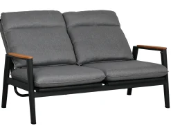 Loungesofa 2-Sitzer verstellbar Savoy Aluminium Rope Teak