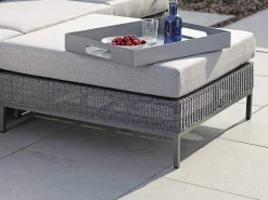 Lounge Untergestell Sessel, Ecke, Mitte, Hocker, Beistelltisch Aluminium anthrazit