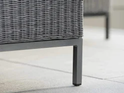 Lounge Untergestell Sessel, Ecke, Mitte, Hocker, Beistelltisch Aluminium anthrazit