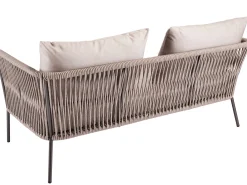 Marla 2-Sitzer Lounge-Sofa Alu anthrazit Kordel salt