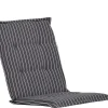Mittellehner Auflage Vario 106/111x48cm Solena Nadelstreifen