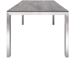 Mono Dining Tisch Edelstahl Dekton 100 x 100 cm
