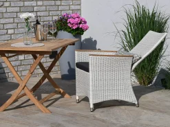 Move-Positionssessel Long Island Geflecht white wash