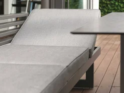 New Holly Dining Lounge anthrazit mit Auflage seidengrau