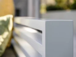 New Holly Dining Lounge weiß mit Auflage seidengrau