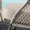 Odea Lounge Sessel schwarz matt Kordel salt