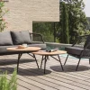 Odea 2-Sitzer Lounge Sofa schwarz matt Kordel pepper
