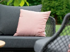 Odea 3-Sitzer Lounge Sofa schwarz matt Kordel pepper
