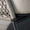 Odea 2-Sitzer Lounge Sofa schwarz matt Kordel salt