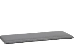 Outdoor Kissen Gartenbank Auflage 140cm Marino Karo graphit-silber