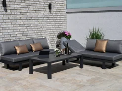 Outdoor Kissen Zierkissen Satin Bronze