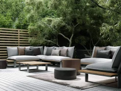 Outdoor Kissen Zierkissen Satin Bronze