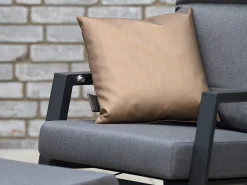 Outdoor Kissen Zierkissen Satin Bronze