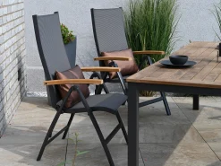 Outdoor Kissen Zierkissen Satin Brown 50 x 30 cm