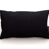 Outdoor Kissen Zierkissen sunproof® Rib Black