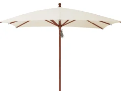 PIAZZINO Holz Sonnenschirm 300x300cm Off White