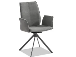 Portofino Outdoor Polsterstuhl mit Drehfunktion Alpine grau