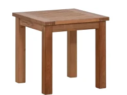 Premium Deluxe Teakholz Beistelltisch Mini-Loft 43x43cm