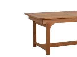 Premium Deluxe Teakholz Doppel-Ausziehtisch Leaf 160/210/260x90cm