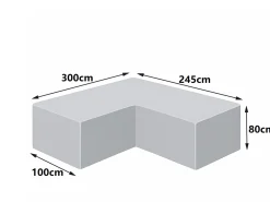 Premium Select Abdeckung für Eck-Lounge L-förmig 300x245cm
