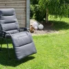 Relaxliege Relaxstuhl Garda XL anthrazit gepolstert