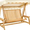 Roble Hollywoodschaukel Swingseat Dach ecru