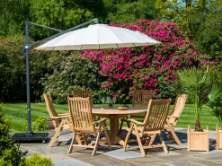 Roble Holz Gartenstuhl Ascot Recliner