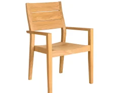 Roble Holz Gartenstuhl Tivoli Highback stapelbar